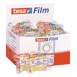 TESA Film Standart 15mm x 33m, 33 m, Transparent, 15 mm
