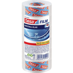Tesa - 57418-00000-02 Film adhésif Transparent transparent (l x l) 33 m x 19 mm 6 pc(s)