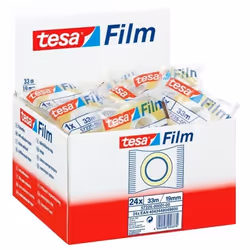 TESA Film Standart 19mm x 33m, 33 m, Transparent, 19 mm