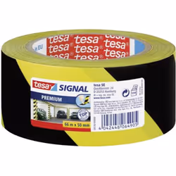 Informations techniques Couleur : jaune, noir Dimensions produit, largeur : 50 mm Longueur : 66 m Matériau (détails) : Caoutc ...