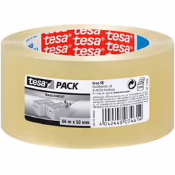 Description Tesapack® Standard PP ruidoso 66m x 50mm transparente