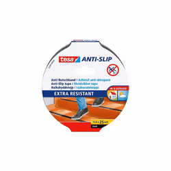 TESA 55589-00, Bande anti-dérapante pour baignoire, Adultes, Noir, 25 mm