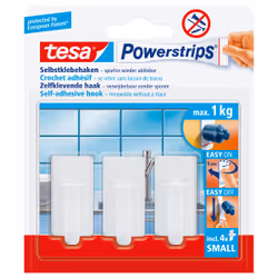TESA Powerstrips Crochet pour serviette Blanc 3 pièce(s)