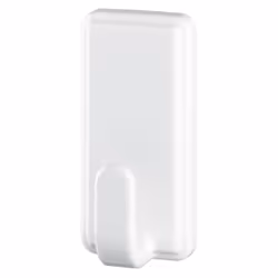 TESA Crochets LARGE Classique, Crochet pour serviette, Blanc, Plastique, 2 kg, 2 pièce(s), Ampoule