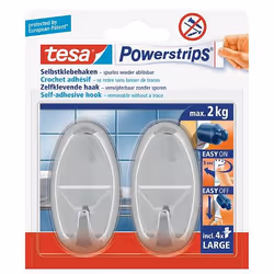TESA 58050-00012 Intérieure Crochet pour serviette Chrome 2 pièce(s)