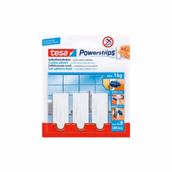 Description du produit: Mini Crochets Powerstrips Design blanc. Tesa Powerstrips offre des solutions adhésives double-face ga ...