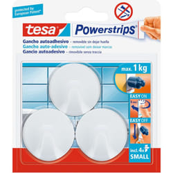 Tesa - powerstrips jusqu'à 1kg circulaire blanc 57577