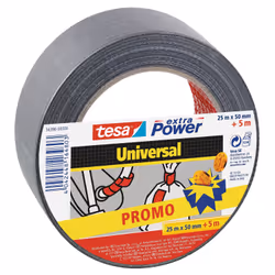 TESA Extra Power Universal 25m: 50mm + 5m gratuit, Gris, Mettre en lots, Attacher, Fabriquer de maniere artisanale, Marquer, ...