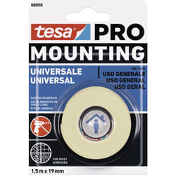 Tesa - Adhésif double face montage pro universel 1,5m x 19mm