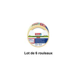 Adhésif double face, sol et multi-usages, extra-fort permanent, 50 mm x 10 m Tesa 04944 - Lot de 6 rouleaux
