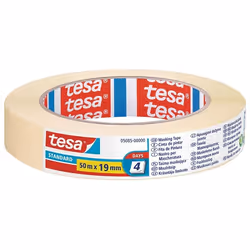 TESA 05085-00000-02, Ruban de masquage universel, Papier, Jaune, Vitrocéramique, Verre, Métal, Plastique, Bois, Universel, 2  ...