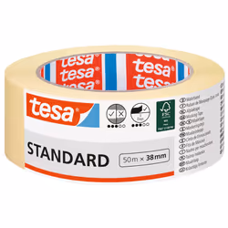 TESA Standard, Ruban de masquage pour peintre, Papier, Blanc, Universel, 2 jour(s), 50 m