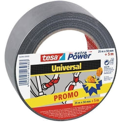 Fixation sol - TESA - Promo extra power gris 25mx50mm - Ruban adhésif - Mat - Sols