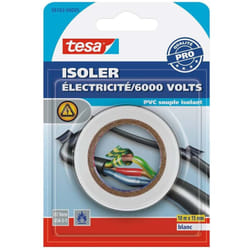 Tesa - Isoler - Adhésif Universel Electrique 10mx15mm Blanc