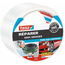 Réparer 1001 Usages - Toilé 10mx50mm Blanc Tesa