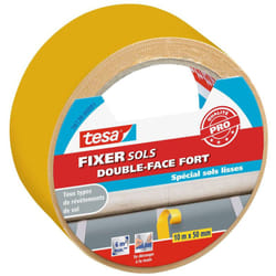 Tesa - Adhésif fixation sols double face fort, 10m x 50 mm