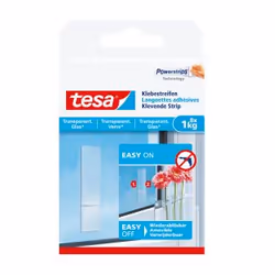 TESA 77733-00000, Crochet universel, Transparent, Intérieure, Verre, Plastique, 1 kg, Ampoule