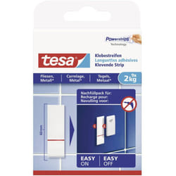 Tesa - 77760 Languettes adhésives ® blanc Contenu: 9 pc(s)