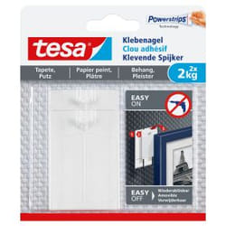 TESA 77776-00000 crochet pour rangement à usage domestique Intérieure Crochet universel Blanc 2 pièce(s)