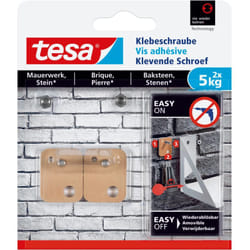 77905 Vis adhésive rectangulaire brique pierre max 5 kg - Tesa