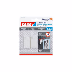 TESA 77772, Intérieure, Crochet universel, Blanc, Bande adhésive, 2 pièce(s)