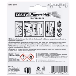 TESA 59781-00000 crochet pour rangement à usage domestique Intérieure Crochet pour serviette Blanc 2 pièce(s)