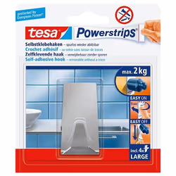 TESA 58266-00000 crochet pour rangement à usage domestique Intérieure Crochet pour serviette Acier inoxydable 1 pièce(s)