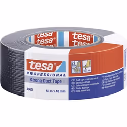 Ruban adhésif toilé tesaProfessional noir - tesa STRONG 04662-00194-01 - 50 m x 48 mm - Multi-usages