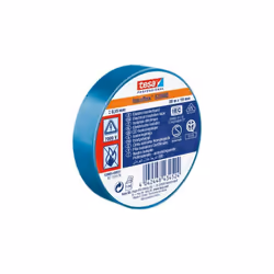 Couleur = Bleu Largeur = 19mm Longueur = 20m Matériau du support = PVC Epaisseur = 0.15mm Nom commercial = SPVC ELECTRICAL