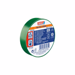 Couleur = Vert Largeur = 19mm Longueur = 20m Matériau du support = PVC Epaisseur = 0.15mm Nom commercial = SPVC ELECTRICAL