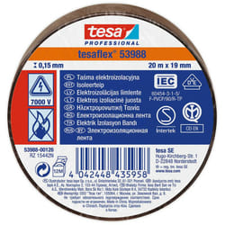 Tesa - Ruban Isolant Homologué Marron 20m x 19mm 53988
