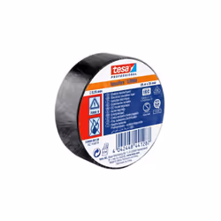 Couleur = Noir Largeur = 25mm Longueur = 25m Matériau du support = PVC Epaisseur = 0.15mm Nom commercial = SPVC ELECTRICAL