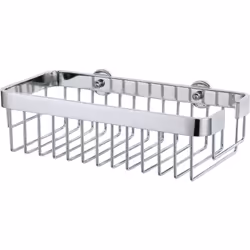tesa Aluxx Panier de douche, sans perҫage, adhésif, inoxydable, résistant à l'humidité, 8,7cm x 30,0cm x 14,7cm Caractéristiq ...