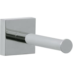 Ekkro Stockeur papier toilette, finition brillante métal chromé, adhésif, technologie sans percer, 125 mm x 50 mm x 50 mm - Tesa