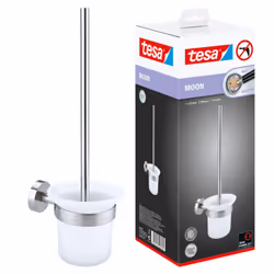 tesa Moon brosse wc, acier inoxydable, adhésif, 390mm x 115mm x 147mm Caractéristiques du produit: tesa® Moon brosse wc, acie ...