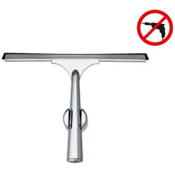 Tesa Spaa Raclette de douche avec support mural, Chrome, pose facile sans perçage (40345-00000-00)