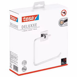 TESA DELUXXE Anneau porte-serviettes Mural Chrome