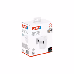 TESA DELUXXE Chrome, Blanc Support de brosse à dent monté au mur