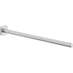 tesa ESTEETIC porte-serviettes de salle de bain, un bras, chromé - antirouille, pour montage mural sans perçage, solution adhésive incluse - 400 mm x