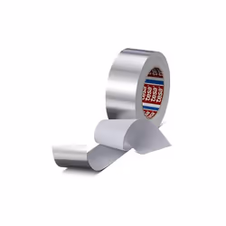 Adhésif alu gris argent avec protecteur 50mmx50m 30microns Tesa : Conformable aux surfaces courbes Protecteur se retirant fac ...