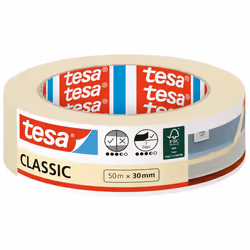 TESA CLASSIC, Beige, Protection, Réparer, 50 m, 30 mm, 0,14 mm, 1 pièce(s)