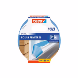 Adhésif pour finitions parfaites spécial bois et fenêtres, en intérieur ou extérieur.