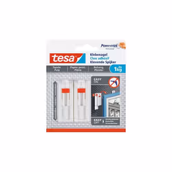 TESA 77774, Intérieure, Accroche tableaux et cadres, Rouge, Blanc, Bande adhésive, 1 kg, Plâtre