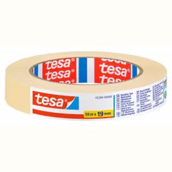 TESA 05286, Ruban de masquage pour peintre, Papier, Beige, 4 jour(s), 50 m, 19 mm