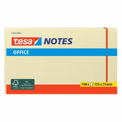TESA 57655, Rectangle, Jaune, 125 mm, 75 mm, 100 feuilles