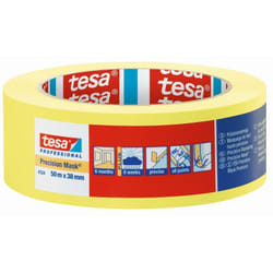 Tesa - Ruban jaune 50m x 25mm masquage de précision toutes surfaces 04334-00001-00