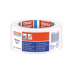 Adhesif de Marquage 60760 33 m x 50 mm blanc Tesa : Pour les sorties permanentes et de signalisation des zones de travail Con ...