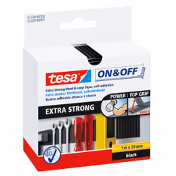 TESA 55229-00000-02, Noir, 50 mm, 1000 mm, 1 pièce(s), Ampoule