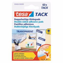 TESA TACK, Transparent, 60 pièce(s)
