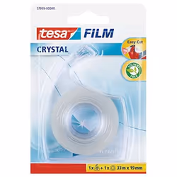 TESA Tesafilm crystal, Adhésif double-face, Transparent, 30 m, Intérieure, Polypropylène (PP), 19 mm